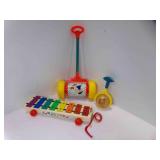 3 Fisher-Price Toys, 1966 Melody Push Chime Toy 3 Fisher-Price Toys, 1966 Melody Push Chime Toy