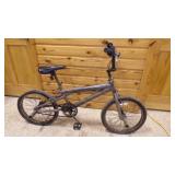 Unmarked Black BMX Bike, Flat Tires, Refractors Unmarked Black BMX Bike, Flat Tires, Refractors
