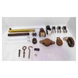3 Ceiling Fan Clamps, 3 Pulley, 2 Cast Iron 3 Ceiling Fan Clamps, 3 Pulley, 2 Cast Iron