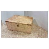 Solid Wood Crate w/Metal Reinforced Corners Solid Wood Crate w/Metal Reinforced Corners