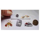 7 Transportation Related Lapel Pins, Southern 7 Transportation Related Lapel Pins, Southern