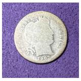 1907 US Barber Dime 1907 US Barber Dime