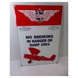 9�" X 13�" Porcelain Sign, SKELLY No Smoking 9�" X 13�" Porcelain Sign, SKELLY No Smoking
