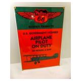 9�" X 13�" Porcelain Sign, Phillips 66 Flying 9�" X 13�" Porcelain Sign, Phillips 66 Flying