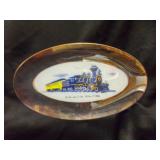 Santa Fe Railroad Glass Plate Cyrus K. Holiday Santa Fe Railroad Glass Plate Cyrus K. Holiday