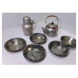 6 Little 5" Metal Pie Pans, Aluminum Spring 6 Little 5" Metal Pie Pans, Aluminum Spring