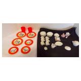 Chilton Toys Tea Set, Mickey & Minnie Miniature Chilton Toys Tea Set, Mickey & Minnie Miniature