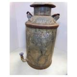 Vintage 24�" Milk Can w/Spigot Attached at Bottom Vintage 24�" Milk Can w/Spigot Attached at Bottom
