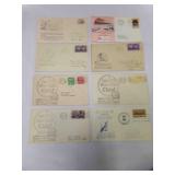 8 Santa Fe Railroad Envelopes Canceled Stamped 8 Santa Fe Railroad Envelopes Canceled Stamped