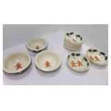 9 Gingerbread Holly Christmas Bowls Hartstone 9 Gingerbread Holly Christmas Bowls Hartstone