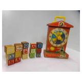15 wood Blocks, 1968 Fisher Price Music Box 15 wood Blocks, 1968 Fisher Price Music Box