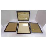4 Picture Frames, 8X11, 8X11, 8X10, & 9X12 4 Picture Frames, 8X11, 8X11, 8X10, & 9X12