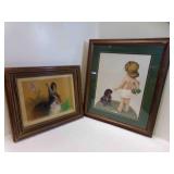 Dennis Bass Hare Painting w/Flower 17�" X 14�" Dennis Bass Hare Painting w/Flower 17�" X 14�"