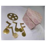 Brass Music Note Wind Chime w/Heart Box Brass Music Note Wind Chime w/Heart Box