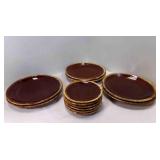 6 10�" Hull Pottery Oven Proof Drip Glaze 6 10�" Hull Pottery Oven Proof Drip Glaze