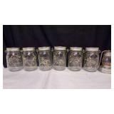 6 Solar Mason Jar Lights & Battery Op Lantern 6 Solar Mason Jar Lights & Battery Op Lantern