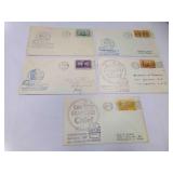 5 Santa Fe Railroad Envelopes Canceled Stamped 5 Santa Fe Railroad Envelopes Canceled Stamped