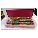 Clear Storage Tote W/Lid Full Of Christmas-Tags Clear Storage Tote W/Lid Full Of Christmas-Tags