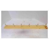wood 6 Peg Coat Rack 34" wood 6 Peg Coat Rack 34"