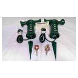 2 Outdoor Power Stake W/3 Outlets, Spotlights 2 Outdoor Power Stake W/3 Outlets, Spotlights