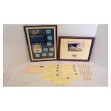 Framed Collection Of History Of Aviation Postage Framed Collection Of History Of Aviation Postage