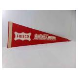 Vintage 23�" Red Frisco Train Pennant #222 Vintage 23�" Red Frisco Train Pennant #222
