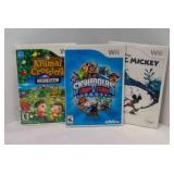 3 Wii games, 2006 Epic Mickey, 2008 Animal 3 Wii games, 2006 Epic Mickey, 2008 Animal