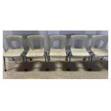 5 Brunswick Fiberglass School Chairs 5 Brunswick Fiberglass School Chairs