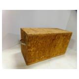 Hand Made wood Crate w/Hinged Lid Hand Made wood Crate w/Hinged Lid