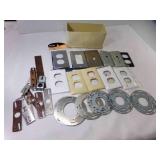 5 Plastic Outlet Plates & 6 Metal Outlets 5 Plastic Outlet Plates & 6 Metal Outlets