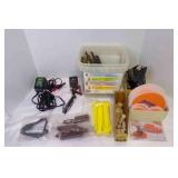 Bunch of Shelf Brackets, Corks, Deltran Battery Bunch of Shelf Brackets, Corks, Deltran Battery