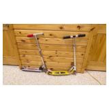 2 Foldable Adjustable Scooters, Razor Missing 2 Foldable Adjustable Scooters, Razor Missing