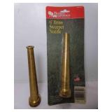 2 Better Homes Brand 6" Brass Fire Hose Nozzles 2 Better Homes Brand 6" Brass Fire Hose Nozzles