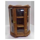 4 Footed wood Table Top Curio Cabinet W/Curved 4 Footed wood Table Top Curio Cabinet W/Curved