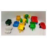 9 Toy Tractors Cars & Trailer Carts 9 Toy Tractors Cars & Trailer Carts