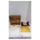 wood Box Lined W/Lead & Badge Says McIntosh wood Box Lined W/Lead & Badge Says McIntosh