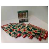 7 Gingerbread Cloth Christmas Napkins, 3 7 Gingerbread Cloth Christmas Napkins, 3