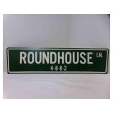 Cardboard Sign, ROUNDHOUSE LN. 4-8-8-2 Cardboard Sign, ROUNDHOUSE LN. 4-8-8-2