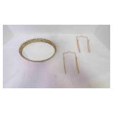 2 Wire Plate Hangers, Vintage Vanity Tray 2 Wire Plate Hangers, Vintage Vanity Tray