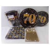 70th Birthday Party Supplies, Plates, Napkins 70th Birthday Party Supplies, Plates, Napkins
