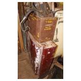 Metal Cabinet + Car Parts