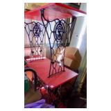 Custom Singer Rolling Shelf