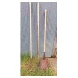 2 RAKES, 1 SHOVEL