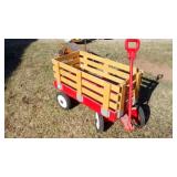 WOODEN WAGONW/ SIDE BOARDS, 41