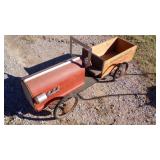 HOME MADE TOY DELIVERY TRUCK, WOOD