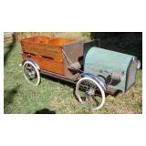 HOME MADE TOY DELIVERY TRUCK, WOOD