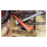 4 - Pipe Wrenches, Soldering Gun