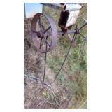 4 WHEEL STEEL CART AND WHEELS, 18