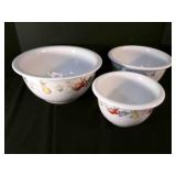 3 Nesting Mixing Bowls Corelle Stoneware
