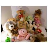 11 Stuffed Animals-3 are Warmies